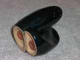 Lazybones shaker glazed onyx black